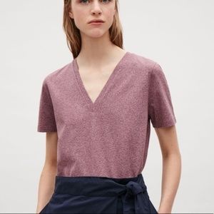 COS V Neck Cotton Shirt